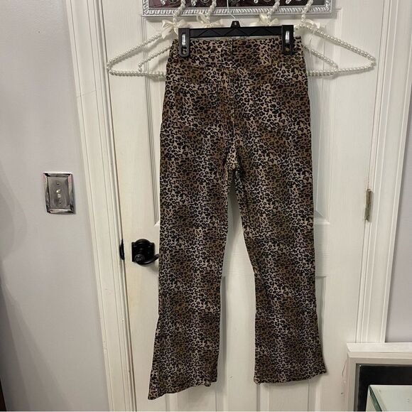 Leopard Print Matching Vest + Boot Cut Pants Set Western - Picture 12 of 16